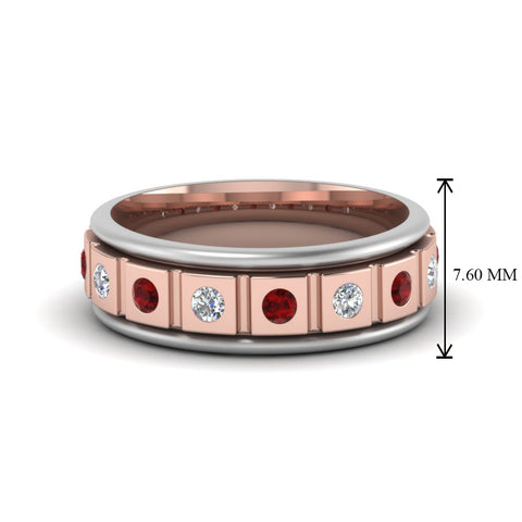 2-tone-mens-band-diamonds-with-ruby-in-14K-rose-gold-FDM8311BGRUDR-NL-RG-HW.jpg