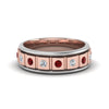 Load image into Gallery viewer, 2 Tone Mens Diamond Wedding Band