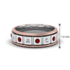 Load image into Gallery viewer, 2 Tone Mens Diamond Wedding Band