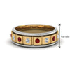 Load image into Gallery viewer, 2 Tone Mens Diamond Wedding Band