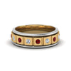 Load image into Gallery viewer, 2 Tone Mens Diamond Wedding Band