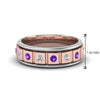 Load image into Gallery viewer, 2 Tone Mens Diamond Wedding Band