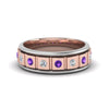 Load image into Gallery viewer, 2 Tone Mens Diamond Wedding Band