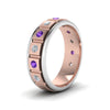 Load image into Gallery viewer, 2 Tone Mens Diamond Wedding Band