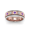 Load image into Gallery viewer, 2 Tone Mens Diamond Wedding Band