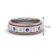 Load image into Gallery viewer, 2 Tone Mens Diamond Wedding Band