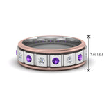 Load image into Gallery viewer, 2 Tone Mens Diamond Wedding Band
