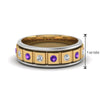 Load image into Gallery viewer, 2 Tone Mens Diamond Wedding Band