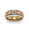 Load image into Gallery viewer, 2 Tone Mens Diamond Wedding Band