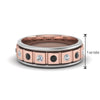 Load image into Gallery viewer, 2 Tone Mens Diamond Wedding Band