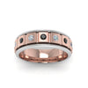 Load image into Gallery viewer, 2 Tone Mens Diamond Wedding Band