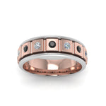 Load image into Gallery viewer, 2 Tone Mens Diamond Wedding Band
