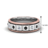 Load image into Gallery viewer, 2 Tone Mens Diamond Wedding Band
