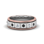 Load image into Gallery viewer, 2 Tone Mens Diamond Wedding Band
