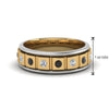 Load image into Gallery viewer, 2 Tone Mens Diamond Wedding Band