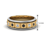 Load image into Gallery viewer, 2 Tone Mens Diamond Wedding Band
