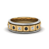 Load image into Gallery viewer, 2 Tone Mens Diamond Wedding Band