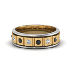Load image into Gallery viewer, 2 Tone Mens Diamond Wedding Band
