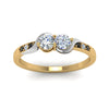 Load image into Gallery viewer, 2-tone-swirl-band-with-black-diamond-in-14K-yellow-gold-FDO84792RORGBLACK-NL-YG