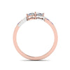 Load image into Gallery viewer, 2-tone-swirl-diamond-band-with-blue-sapphire-in-14K-rose-gold-FDO84792RORGSABL-NL-RG