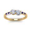 Load image into Gallery viewer, 2-tone-swirl-diamond-band-with-blue-sapphire-in-14K-yellow-gold-FDO84792RORGSABL-NL-YG