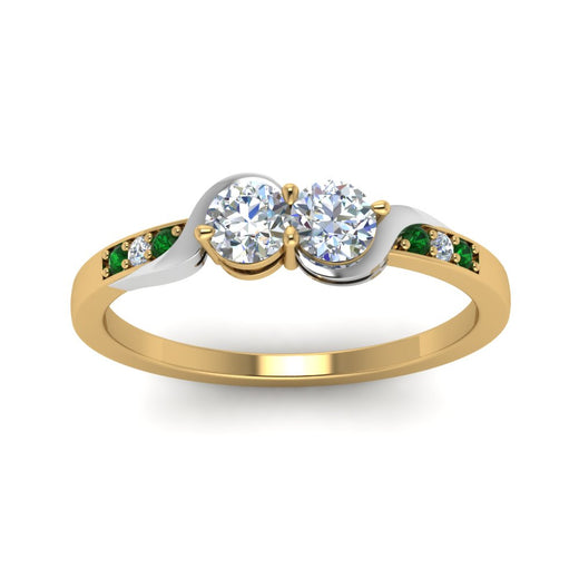 2-tone-swirl-diamond-band-with-emerald-in-14K-yellow-gold-FDO84792RORGEMGR-NL-YG