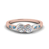 Load image into Gallery viewer, 2-tone-swirl-diamond-band-with-ice-blue-topaz-in-14K-rose-gold-FDO84792RORGICBLTO-NL-RG