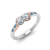 Load image into Gallery viewer, 2-tone-swirl-diamond-band-with-ice-blue-topaz-in-14K-white-gold-FDO84792RORGICBLTO-NL-WG