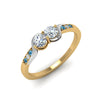 Load image into Gallery viewer, 2-tone-swirl-diamond-band-with-ice-blue-topaz-in-14K-yellow-gold-FDO84792RORGICBLTO-NL-YG