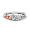 Load image into Gallery viewer, 2-tone-swirl-diamond-band-with-orange-sapphire-in-14K-white-gold-FDO84792RORGSAOR-NL-WG