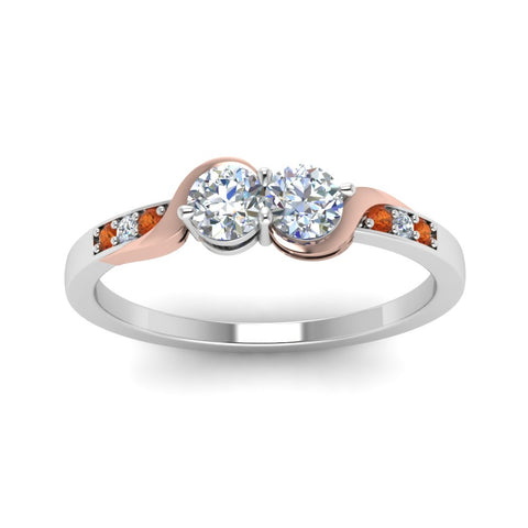 2-tone-swirl-diamond-band-with-orange-sapphire-in-14K-white-gold-FDO84792RORGSAOR-NL-WG