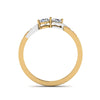 Load image into Gallery viewer, 2-tone-swirl-diamond-band-with-orange-sapphire-in-14K-yellow-gold-FDO84792RORGSAOR-NL-YG