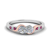 Load image into Gallery viewer, 2-tone-swirl-diamond-band-with-pink-sapphire-in-14K-white-gold-FDO84792RORGSADRPI-NL-WG