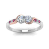 Load image into Gallery viewer, 2-tone-swirl-diamond-band-with-pink-sapphire-in-14K-white-gold-FDO84792RORGSADRPI-NL-WG