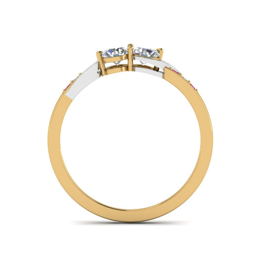 2-tone-swirl-diamond-band-with-pink-sapphire-in-14K-yellow-gold-FDO84792RORGSADRPI-NL-YG