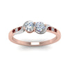 Load image into Gallery viewer, 2-tone-swirl-diamond-band-with-ruby-in-14K-rose-gold-FDO84792RORGRUDR-NL-RG
