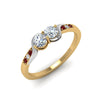 Load image into Gallery viewer, 2-tone-swirl-diamond-band-with-ruby-in-14K-yellow-gold-FDO84792RORGRUDR-NL-YG