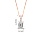 Load image into Gallery viewer, 2.00-ct-emerald-cut-diamond-necklace-with-pave-bail-in-rose-gold-fdpd11636emangle1-8.5X6.5mm-nl-rg-hw.jpg?v=1769514555