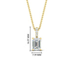 Load image into Gallery viewer, 2.00-ct-emerald-cut-diamond-necklace-with-pave-bail-in-yellow-gold-fdpd11636emangle1-8.5X6.5mm-nl-yg-hw.jpg?v=1769514555