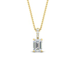 Load image into Gallery viewer, 2.00-ct-emerald-cut-diamond-necklace-with-pave-bail-in-yellow-gold-fdpd11636emangle1-8.5X6.5mm-nl-yg.jpg?v=1769514555