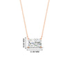 Load image into Gallery viewer, Horizontal Radiant Diamond Solitaire Pendant