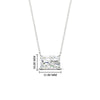 Load image into Gallery viewer, Horizontal Radiant Diamond Solitaire Pendant