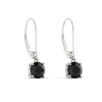 Load image into Gallery viewer, 2.00-ct-round-cut-black-diamond-leverback-dangle-earrings-in-white-gold-fdear11236rogblackangle3-2.00ct-nl-wg.jpg?v=1768373571