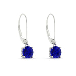 Load image into Gallery viewer, 2.00-ct-round-cut-sapphire-leverback-dangle-earrings-in-white-gold-fdear11236rogsablangle3-2.00ct-nl-wg.jpg?v=1768373570