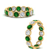 Load image into Gallery viewer, 2.40-carat-bezel-eternity-ring-emerald-in-yellow-gold-FDEWB10558-0.20CTGEMGRANGLE3-NL-YG
