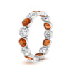 Load image into Gallery viewer, 2.40-carat-bezel-eternity-ring-orange-sapphire-in-white-gold-FDEWB10558-0.20CTGSAORANGLE3-NL-WG