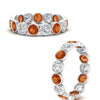 Load image into Gallery viewer, 2.40-carat-bezel-eternity-ring-orange-sapphire-in-white-gold-FDEWB10558-0.20CTGSAORANGLE3-NL-WG