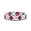 Load image into Gallery viewer, 2.40-carat-bezel-eternity-ring-pink-sapphire-in-white-gold-FDEWB10558-0.20CTGSADRPIANGLE3-NL-WG