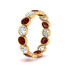 Load image into Gallery viewer, 2.40-carat-bezel-eternity-ring-ruby-in-yellow-gold-FDEWB10558-0.20CTGRUDRANGLE3-NL-YG