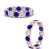 Load image into Gallery viewer, 2.40-carat-bezel-eternity-ring-sapphire-in-rose-gold-FDEWB10558-0.20CTGSABLANGLE3-NL-RG